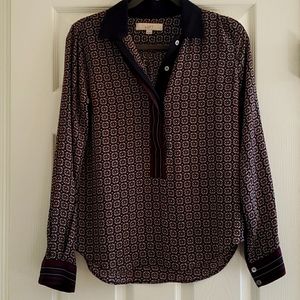 Printed Ann Taylor Loft Blouse